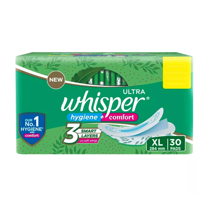 Whisper Ultra Comfort Sanitary Pads XL Plus 284 Mm